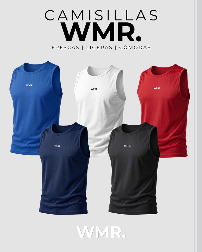 Pack x 5 Esqueletos WMR (Blanco, Negro, Azul Navy, Rojo, Azul Rey)